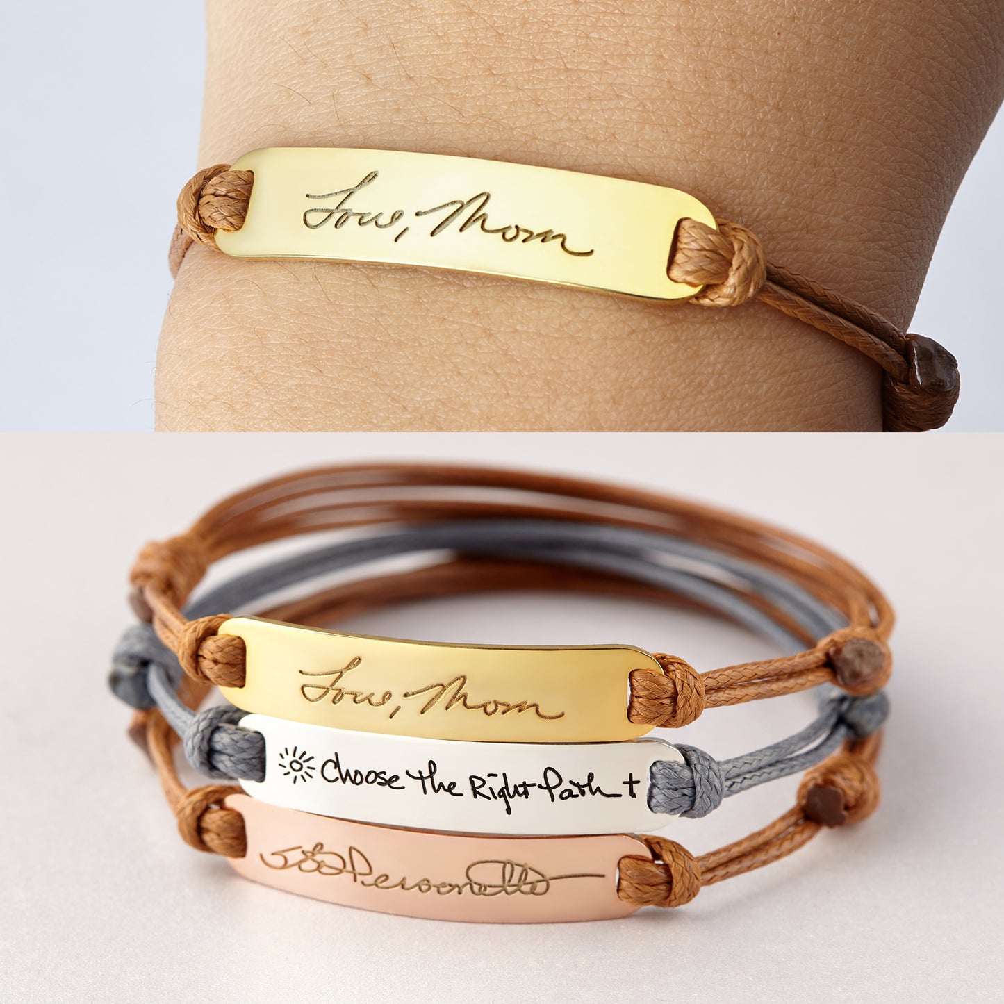 fachgo | Personalized Handwriting Bracelet Handwritten Signature Jewelry