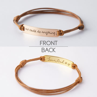 fachgo | Personalized Handwriting Bracelet Handwritten Signature Jewelry