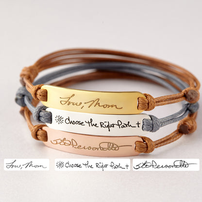 fachgo | Personalized Handwriting Bracelet Handwritten Signature Jewelry