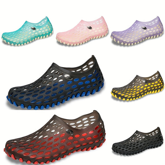 fachgo | Breathable Unisex Garden Sandals - Non-Slip Summer Slides with Round Toe Design, Perfect for Outdoor Couples Wear
