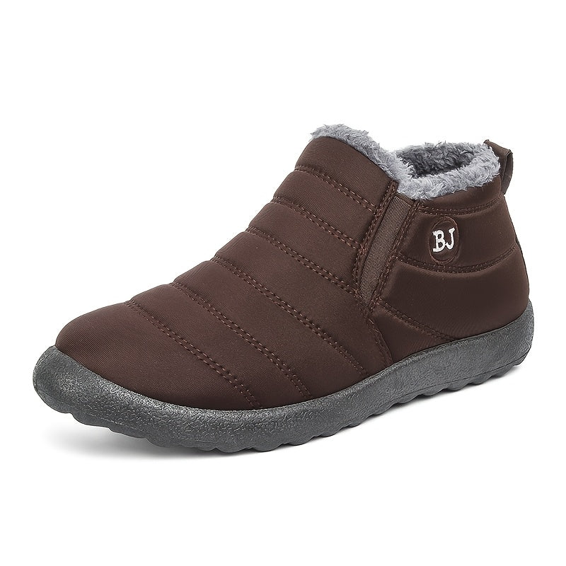 fachgo | Women Winter Boots Slip On Winter Shoes For Women Ankle Boots Female Snow Boots