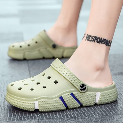 fachgo | Unisex Clogs, Garden Shoes, Lightweight Non Slip Slides Slippers, Casual Hollow Out Beach Sandals, adult's footwear