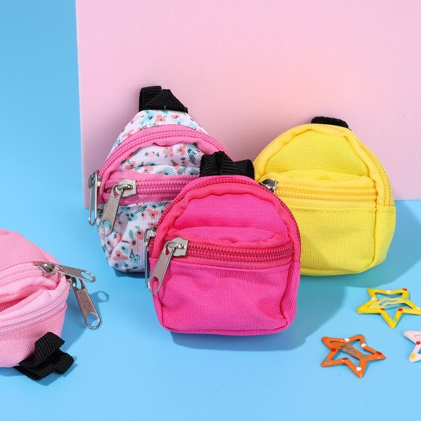 fachgo | [LABUBU Mini Doll Bag] LABUBU Mini Doll Bag | 30CM 1/6 BJD Backpack | Doll House Decoration Toy Accessories Gift for Halloween Christmas