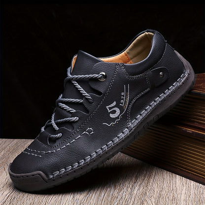 fachgo | Men's Handmade Stitching Casual Shoes Flats Outdoor Walking Sneakers