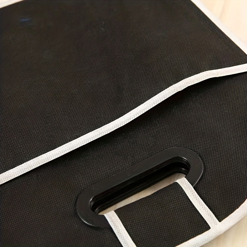 fachgo | Car Trunk Cargo Storage Bag, Foldable Black Storage Box For Car And Trunk