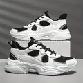 Men's Fashion Platform Sneakers Breathable Mesh Sole