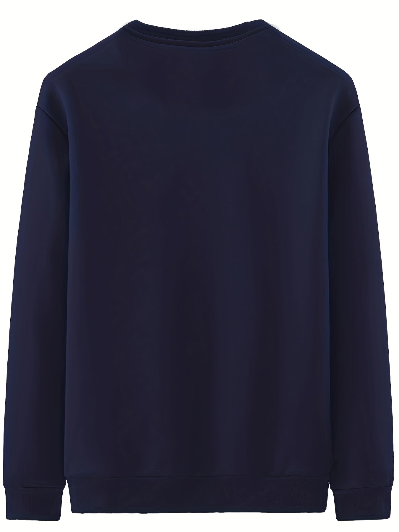 fachgo | New Men's Casual Fashionable Solid Color Crew Neck Sweatshirts For Autumn And Winter