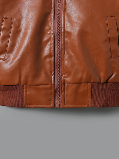 fachgo | 2025 Autumn Winter New Boys' -Lined Zip-Up Jacket