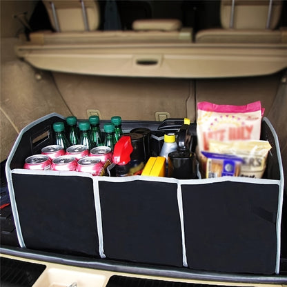 fachgo | Car Trunk Cargo Storage Bag, Foldable Black Storage Box For Car And Trunk