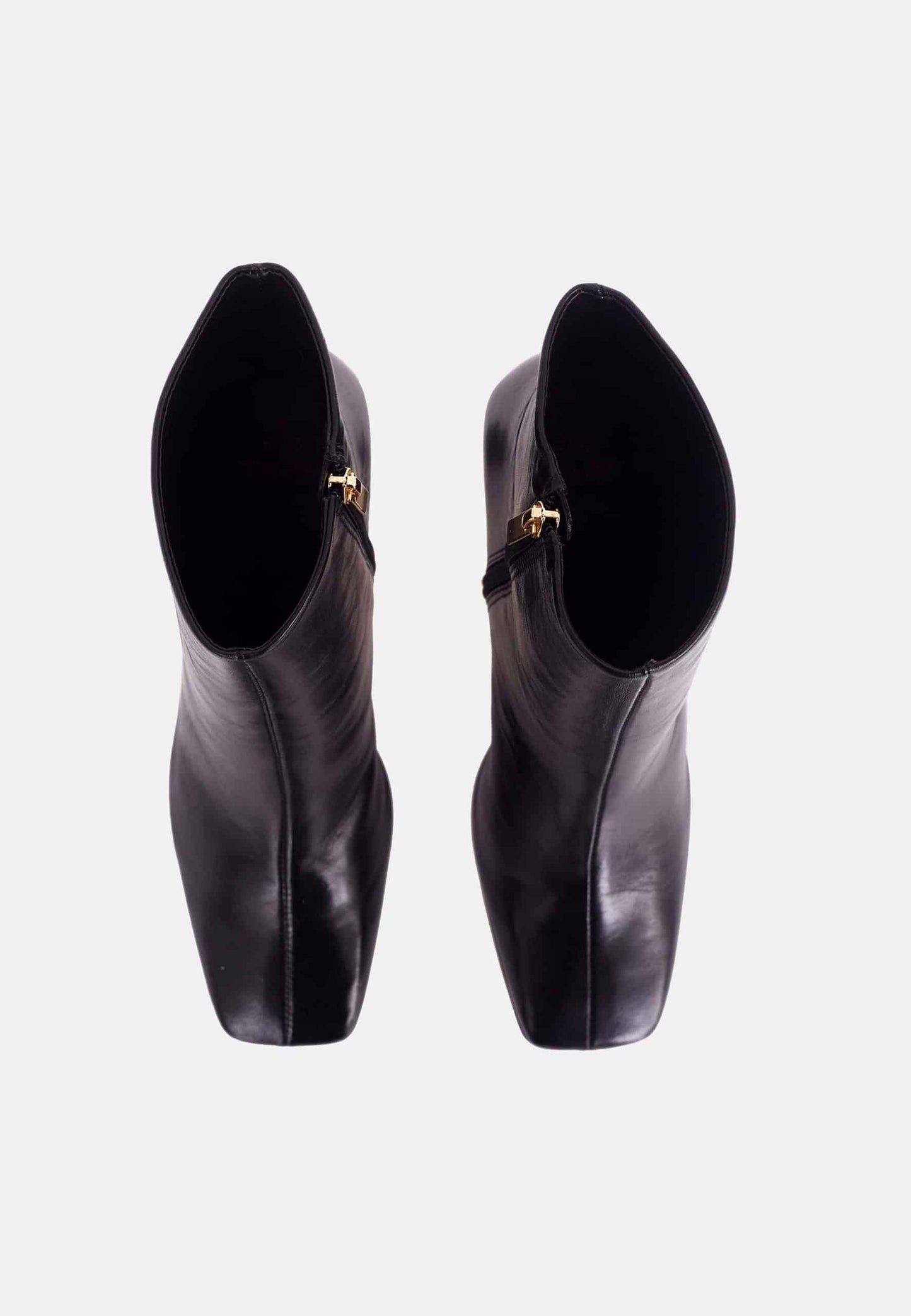 fachgo | Green Goat Leather Senna Boots – 7.6 cm Block Heel