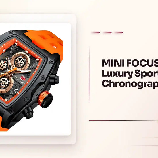 MINI FOCUS Men's Luxury Sport Quartz Chronograph Watch by@Outfy