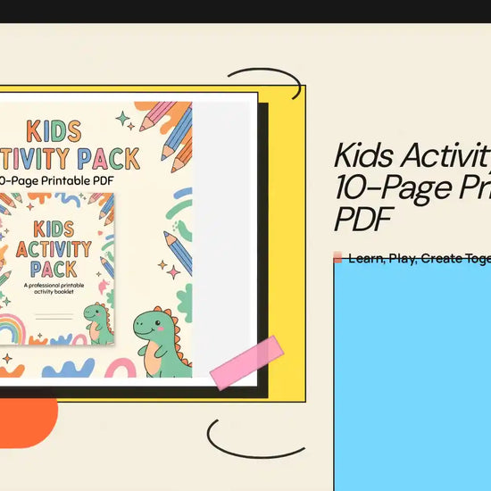 Kids Activity Pack &ndash; 10-Page Printable PDF by@Outfy
