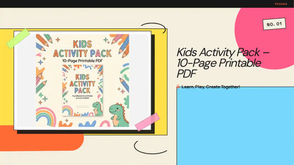 Kids Activity Pack &ndash; 10-Page Printable PDF by@Outfy