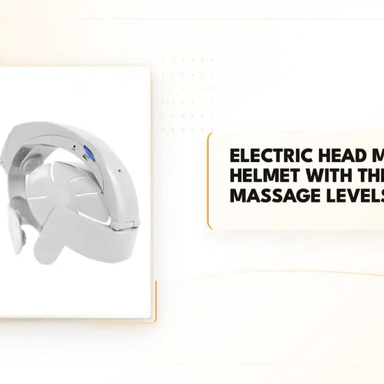 Electric Head Massage Helmet with Three Massage Levels by@Outfy