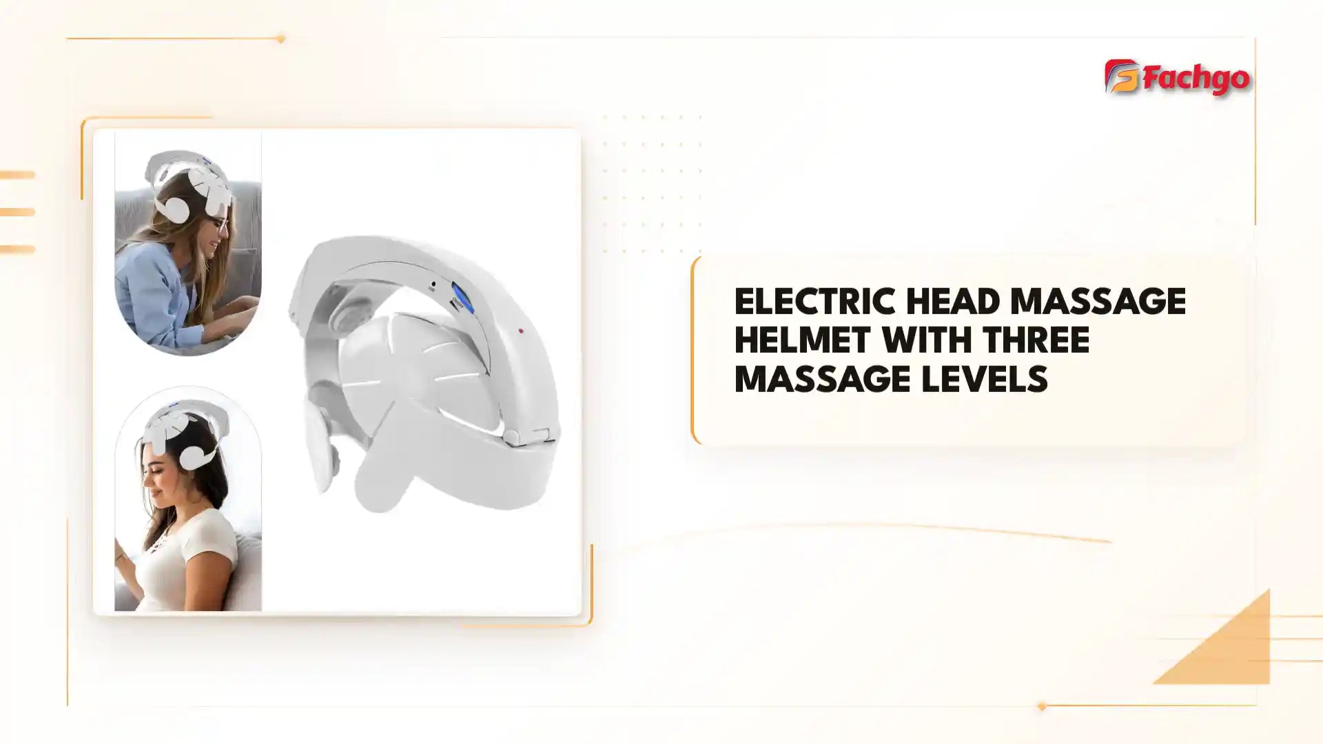 Electric Head Massage Helmet with Three Massage Levels by@Outfy