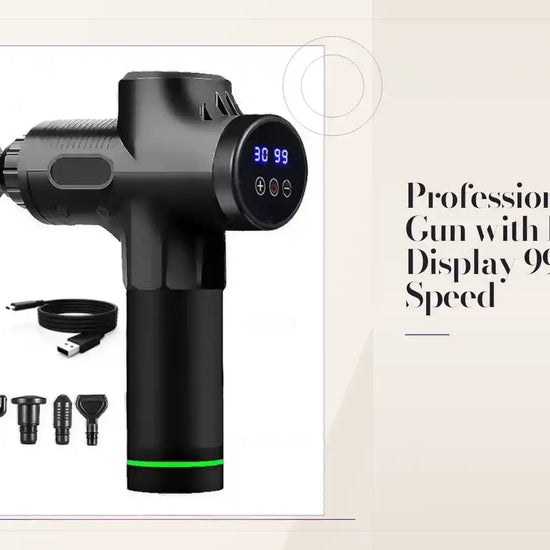 Professional Massage Gun with LCD Display 99 Levels Speed by@Outfy