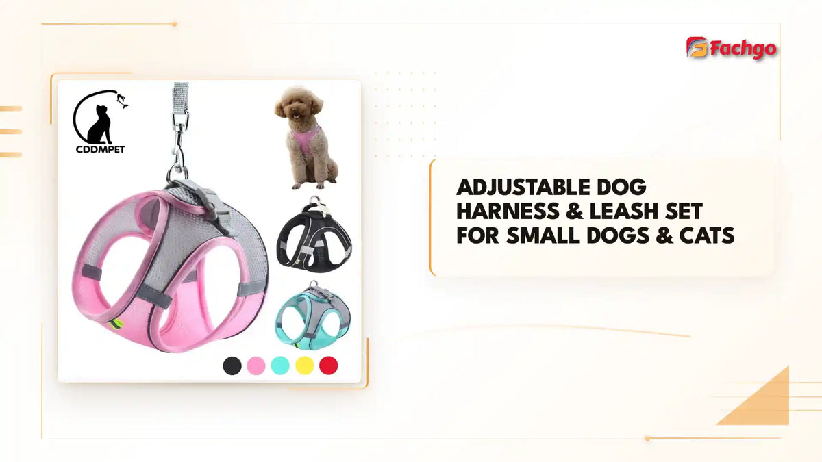 Adjustable Dog Harness &amp; Leash Set for Small Dogs &amp; Cats by@Outfy