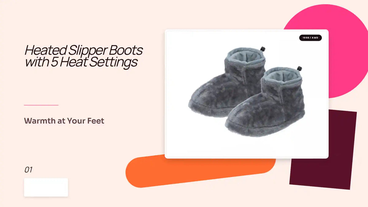 Heated Slipper Boots with 5 Heat Settings by@Outfy