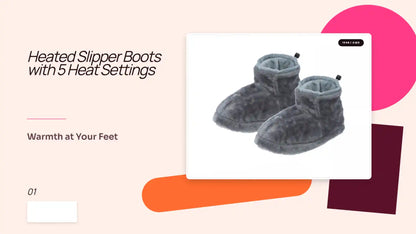 Heated Slipper Boots with 5 Heat Settings by@Outfy