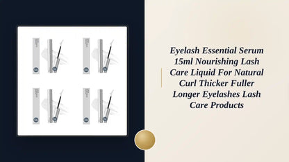 Eyelash Essential Serum 15ml Nourishing Lash Care Liquid for Natural Curl Thicker Fuller Longer Eyelashes Lash Care Products by@Outfy