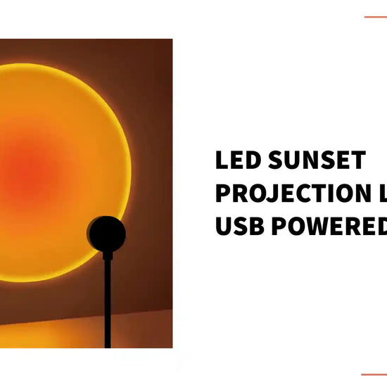 LED Sunset Projection Lamp &ndash; USB Powered by@Outfy