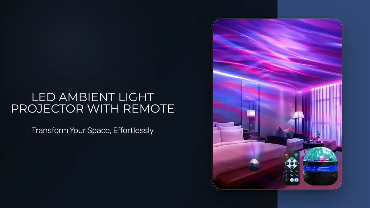 LED Ambient Light Projector with Remote by@Outfy