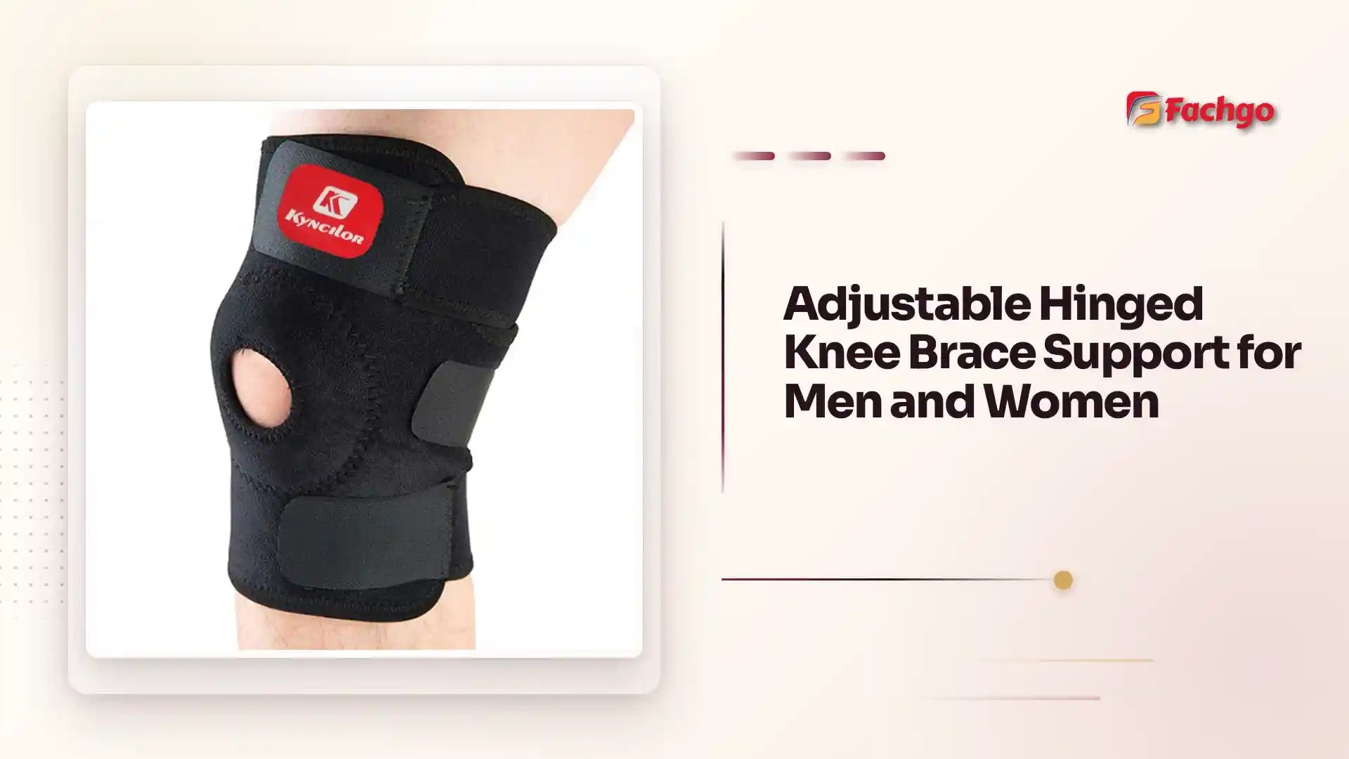 Adjustable Hinged Knee Brace Support for Men and Women by@Outfy