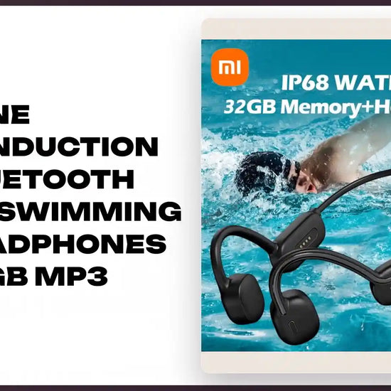Bone Conduction Bluetooth 5.3 Swimming Headphones 32GB MP3 by@Outfy