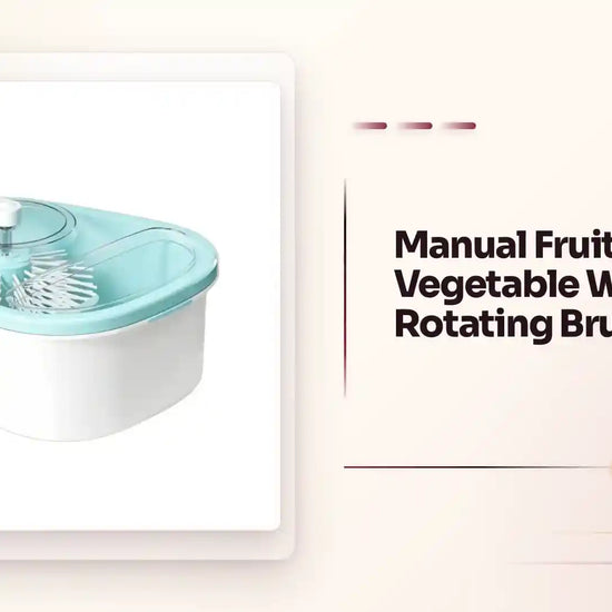Manual Fruit &amp; Vegetable Washer with Rotating Brush by@Outfy