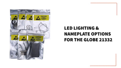 LED Lighting &amp; Nameplate Options for The Globe 21332 by@Outfy