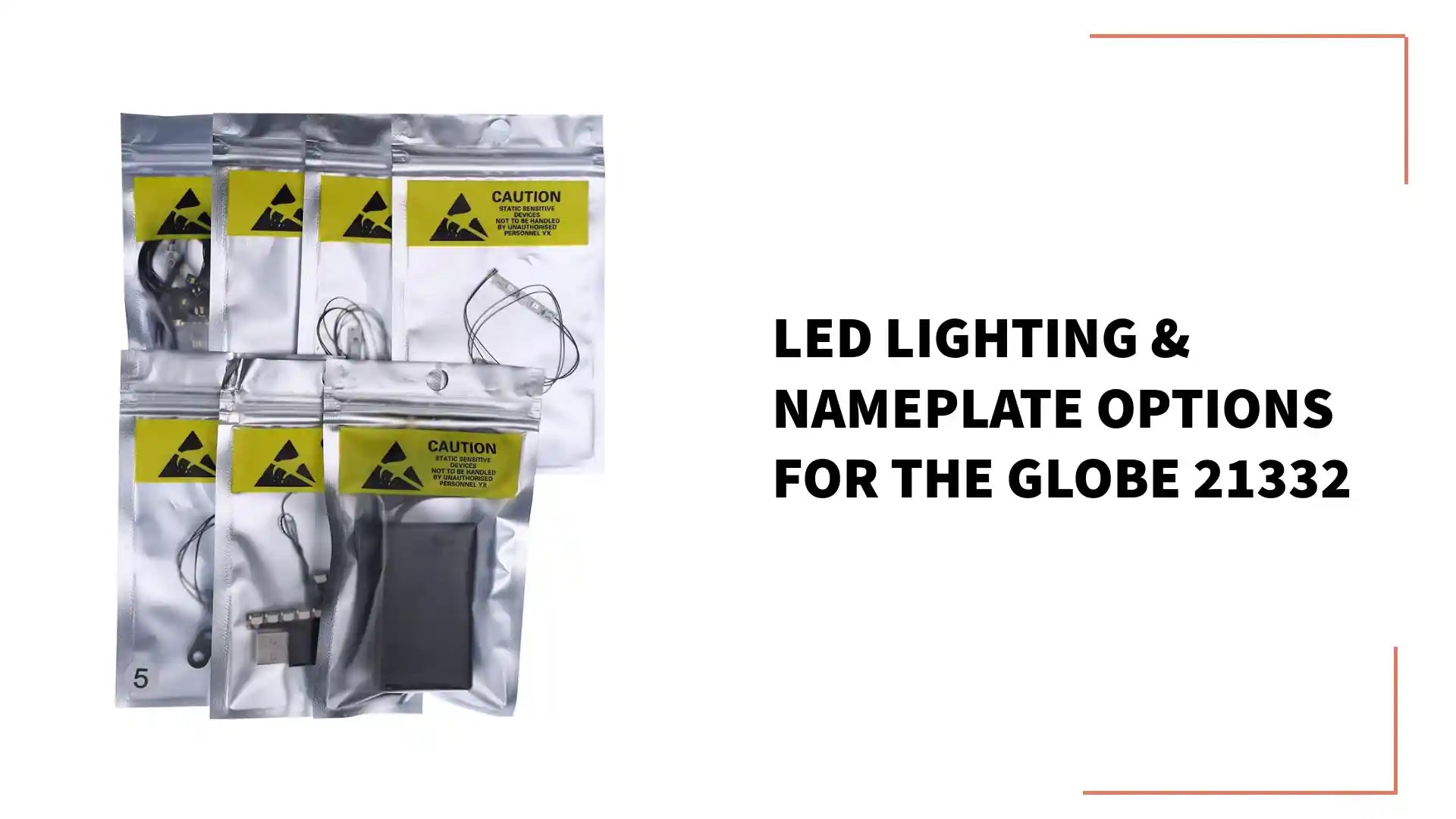 LED Lighting & Nameplate Options for The Globe 21332 by@Outfy