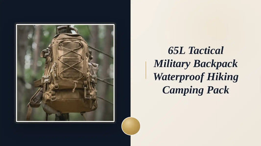 65L Tactical Military Backpack Waterproof Hiking Camping Pack by@Outfy