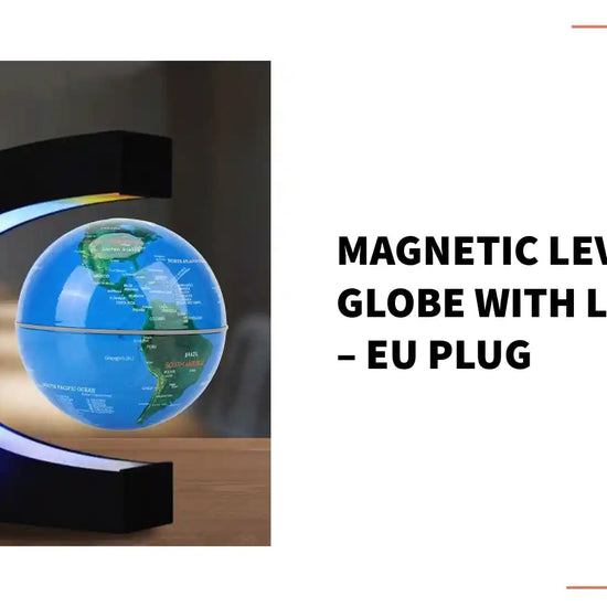 Magnetic Levitating Globe with LED Stand &ndash; EU Plug by@Outfy