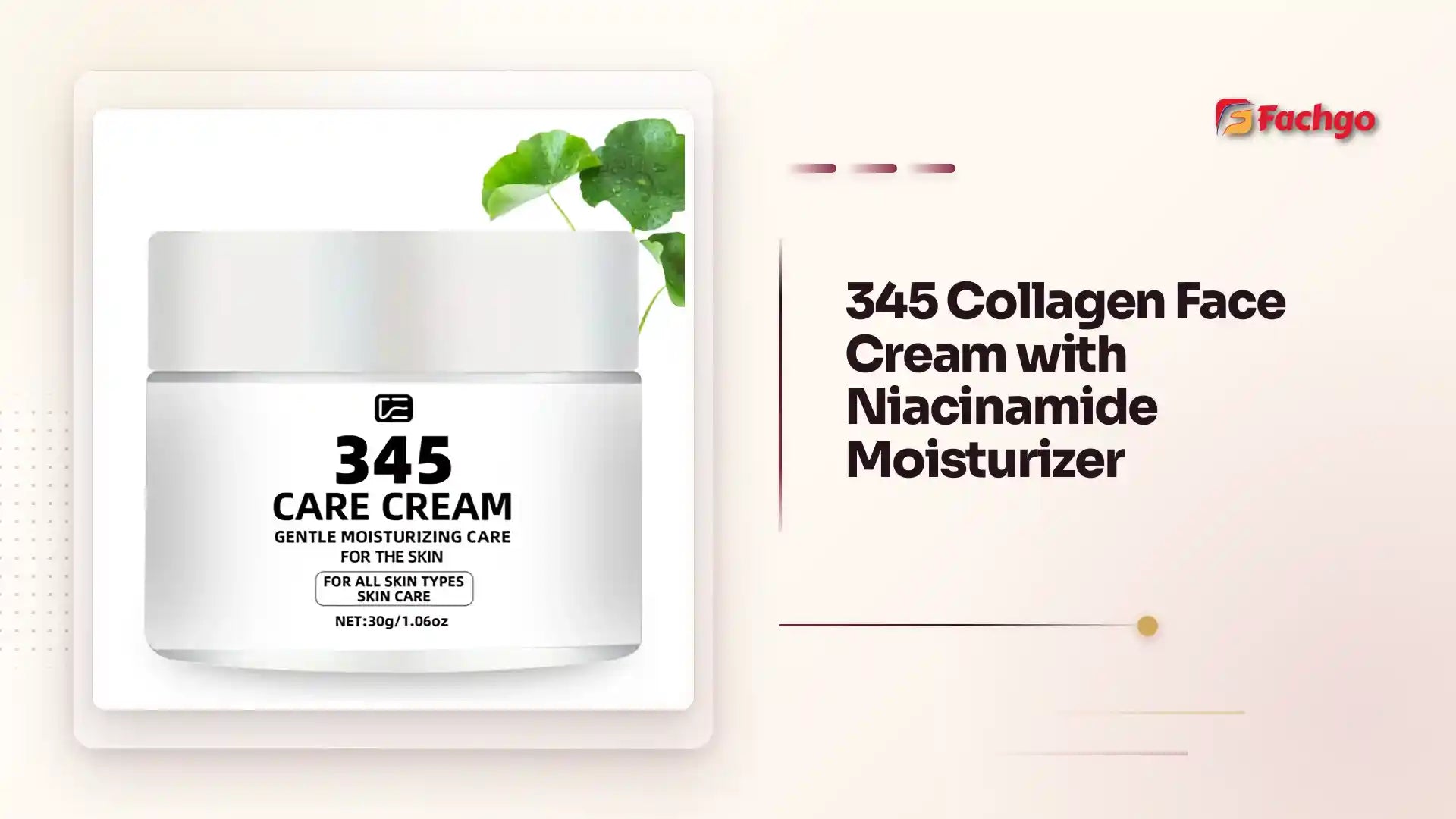 345 Collagen Face Cream with Niacinamide Moisturizer by@Outfy