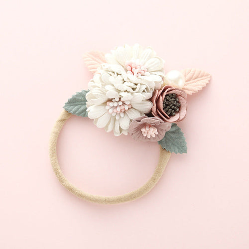 fachgo | Baby Floral Decoration Design Elastic Hair Rope