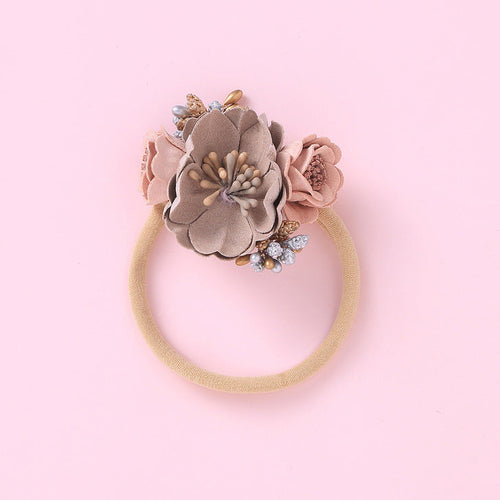 fachgo | Baby Floral Decoration Design Elastic Hair Rope