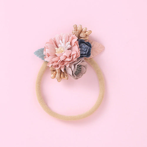fachgo | Baby Floral Decoration Design Elastic Hair Rope