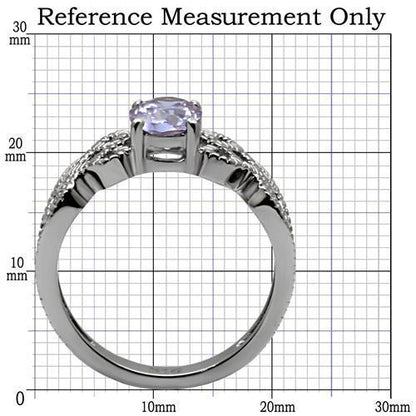 fachgo | TK079 - High polished (no plating) Stainless Steel Ring with AAA Grade