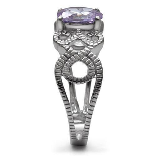 fachgo | TK079 - High polished (no plating) Stainless Steel Ring with AAA Grade
