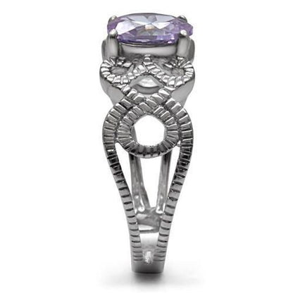 fachgo | TK079 - High polished (no plating) Stainless Steel Ring with AAA Grade